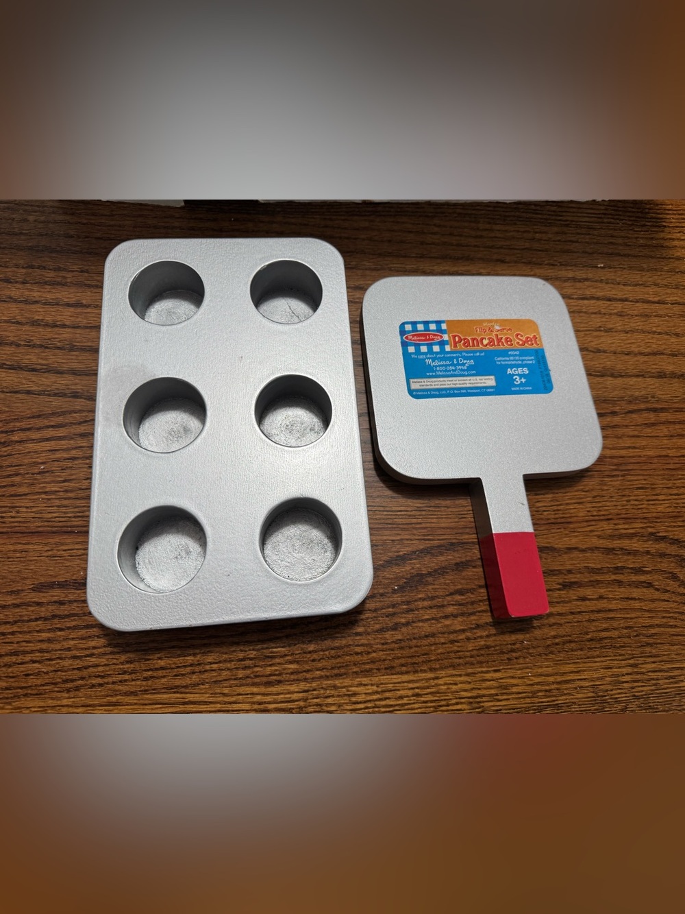 Melissa & Doug pancake pan and muffin tray